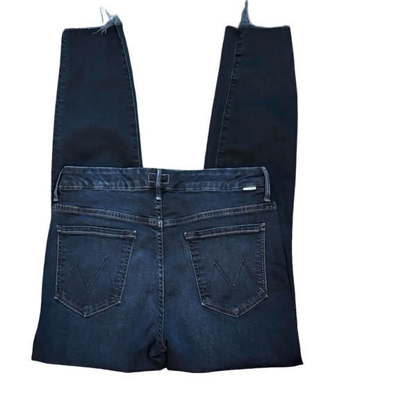 MOTHER High Waisted Looker Ankle Fray Mid Rise Slim Jean Last Call Wash Size 30 - Picture 5 of 12